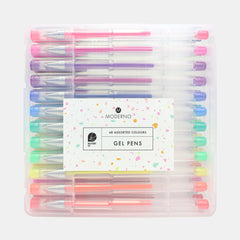Whsmith Moderno 48 Colour Gel Pens Set