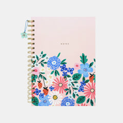 Whsmith Strawberry Bloom B5 Wiro Notebook