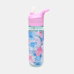 Whsmith Digital Floral Flip Top Water Bottle 700Ml