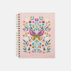 Whsmith Jade Garden B5 Project Book â€“ Lined Notebook With 3 Pocket Dividers