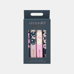 Whsmith Emerald Blush Highlighter Pens â€“ Assorted Colours, Pack Of 4
