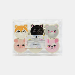 Whsmith Moderno Novelty Pencil Erasers â€“ Pack Of 6