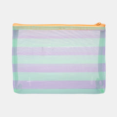 WHSmith Mesh Stripe Triangle Pencil Case