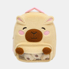 WHSmith Capybara Plush Backpack with Capybara Plushies