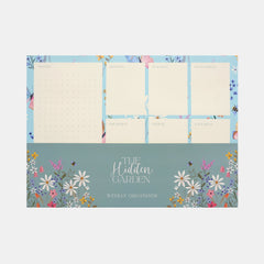 WHSmith Hidden Garden Spiral A5 Weekly List Pad & To Do List Pad