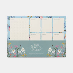 WHSmith Hidden Garden Tear-Off Weekly Organiser Pad