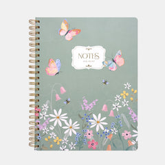 WHSmith Hidden Garden A4 Chunky Ruled Wiro Notebook