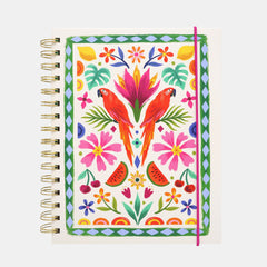 WHSmith Orchid Palms A5 Project Notebook with 3 Pocket Dividers