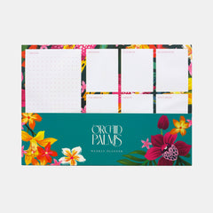 WHSmith Orchid Palms Tear-Off Weekly Organiser Pad