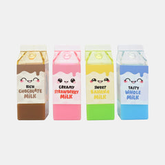 WHSmith Milk Carton Novelty Erasers (Pack of 4)