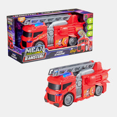 Teamsterz Mean Machines Light & Sound Fire Engine