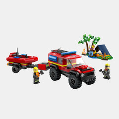 LEGO® City 4x4 Fire Engine with Rescue Boat