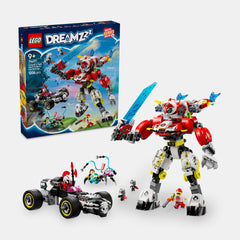LEGO® DREAMZzz Cooper's Tiger Mech & Zero's Hot Rod Car