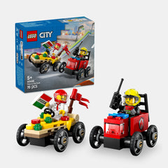 LEGO® City Pizza vs. Fire Truck Race Car Pack