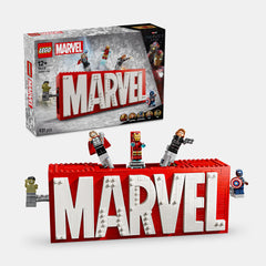 LEGOÂ® Super Heroes MARVEL Logo & Minifigures