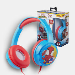 Marvel Spidey And His Amazing Friends Aux Stereo Headphones With Stickers