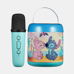 Disney Stitch Mini Karaoke Speaker With Bluetooth Microphone