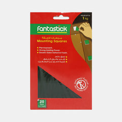 Fantastick Double?Sided Mounting Squares – Strong Adhesive, 20 Pieces (1 X 1 Inch)