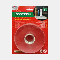 Fantastick Reusable Double?Sided Nano Tape – Clear (2Mm × 3Cm × 5M)
