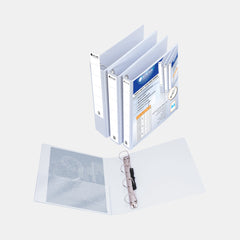 Atlas A4 Pvc 2?Ring Binder With Pocket – White, 15Mm (½