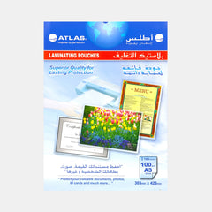 Atlas A3 Laminating Pouches 125 Micron – (100Pcs), 303 × 426 Mm