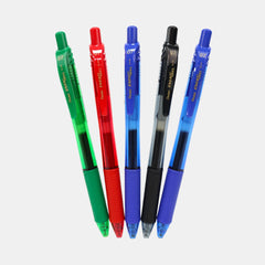 Pentel Energel Liquid Gel Pen 0.7Mm Metal Tip-  Assorted Colours (5 Pieces)