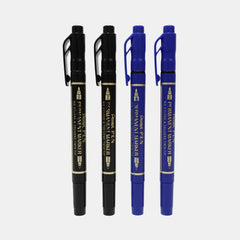Pentel Twin Tip Permanent Marker – Fine & Extra Fine Tips (4Pcs)