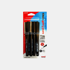 Uni-Ball Micro Deluxe Roller Pen- 0.5Mm (Pack Of 8)