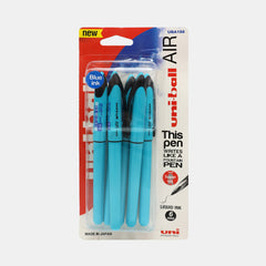 Uni-Ball Air Micro Blue Barrel Pen- Blue Ink (6Pcs)