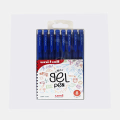 Uni-Ball Signo Retractable 0.7 Mm Gel Ink Pen - Blue (Pack Of 8)