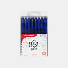 Uni-Ball Signo Retractable 0.5Mm Gel Ink Pen - Blue (Pack Of 8)