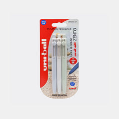 Uni-Ball Zento 0.5Mm Fine Gel Pens – Blue Ink (Pack Of 3)