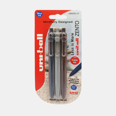 Uni-Ball Zento 0.5Mm Fine Gel Pens – Blue Ink (3Pcs)