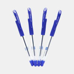 Uni-Ball Lakubo Ballpoint Pen 0.7Mm Smooth Flow - Blue Ink (4 Pieces)