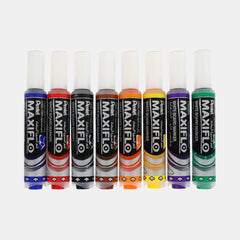 Pentel Maxiflo Chisel Tip Whiteboard Markers – Assorted Colours (8Pcs)