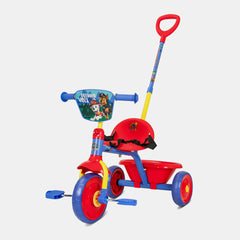 Spartan Paw Patrol Boys Tricycle With Pushbar