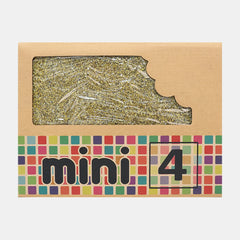 Munchbox Mini 4 Compartments Bento Style Lunchbox with Clear Tray- Sparkle Gold