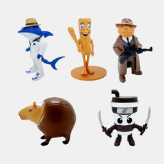 Italian Brainrot Surprise Figures 5 Inch (Pack Of 5)