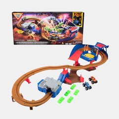 Monster Jam 1:64 Super Charger Speedway Playset With 2 Cars