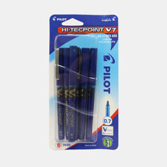 Pilot Hi‑Tecpoint V7 Rollerball Pen, 0.7 Mm-  Assorted Colours (6Pcs)