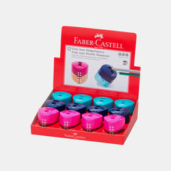 Faber‑Castell Auto Grip Double‑Hole Sharpeners- Assorted Colours