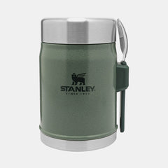 Stanley Classic Legendary Food Jar With Spork, 414Ml (14Oz)- Hammertone Green