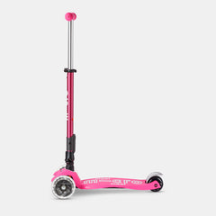 Maxi Micro Deluxe Foldable Led Scooter – Shocking Pink