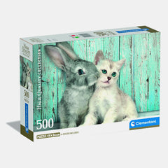 Clementoni Hqc Cat & Bunny Puzzle 500 Pieces