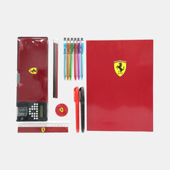 Ferrari Step Up Stationery Set (14 pieces)- Red