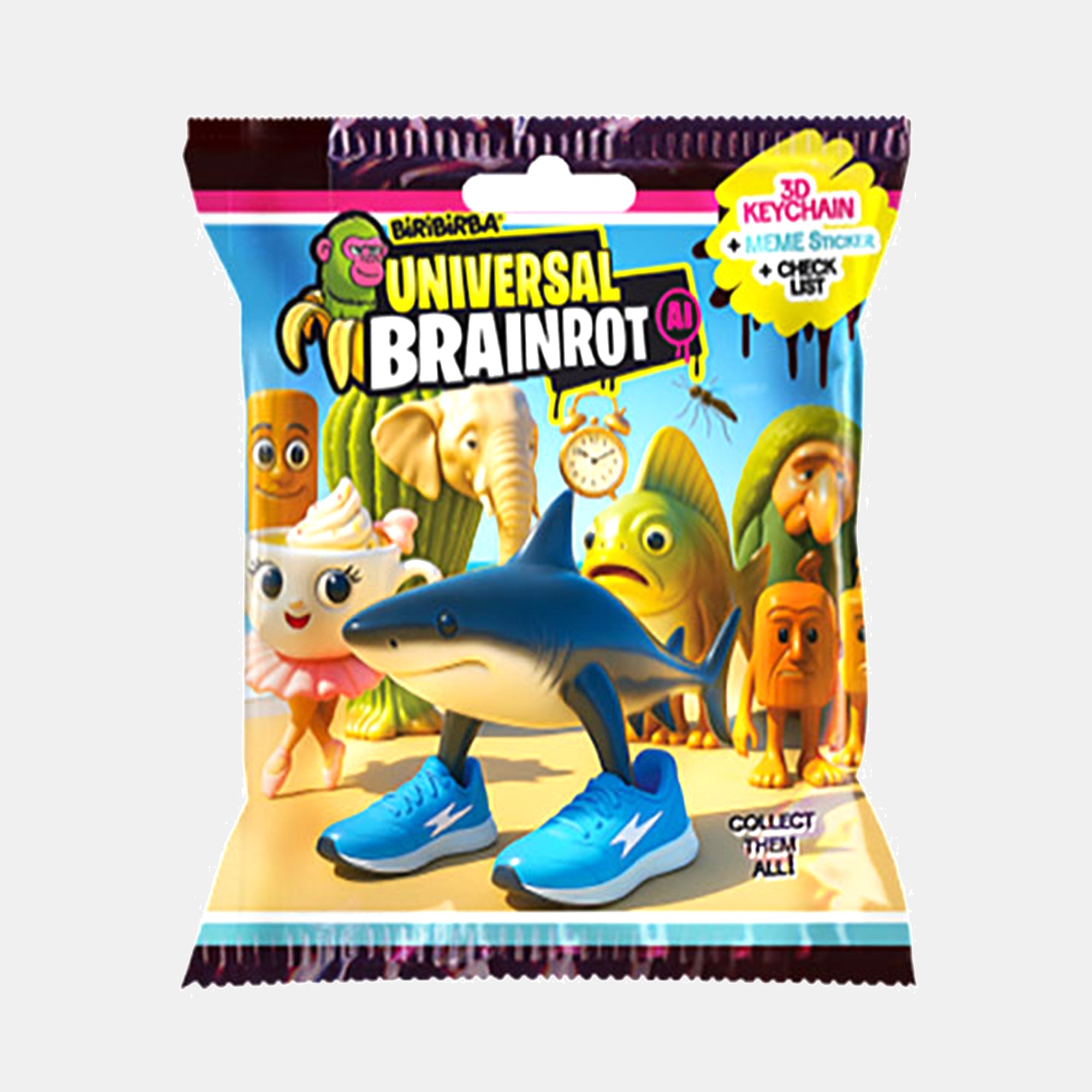 Italian Brainrot Universal Brainrot 3D Keychain (Blind Assortment, Sin ...