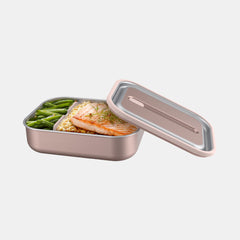 Bentgo Microsteel Leak Proof Lunch Box 1180 Ml- Rose Gold