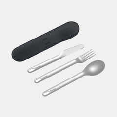 Bentgo Stainless Steel Travel Utensil Set - Carbon Black