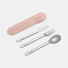 Bentgo Stainless Steel Travel Utensil Set - Rose Gold