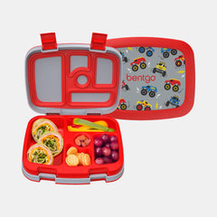 Bentgo Kids Prints 5-Compartment Bento-Style Lunch Box - Trucks